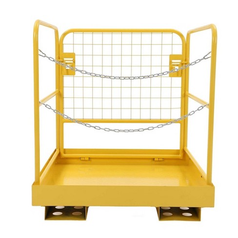 Forklift Safety Cage, Aerial Platform Collapsible Lift Basket, 1200 Lbs ...