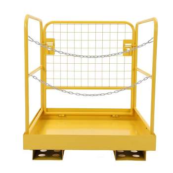 Forklift Safety Cage,  Aerial Platform Collapsible Lift Basket, 1200 LBS Capacity Forklift Work Platform, 36" x 36"