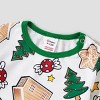 PATPAT Matching Family Pajamas Xmas Christmas Element Print Xmas Holiday PJs Green - 3 of 4