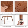 Yaheetech Set of 2 Mid-century Tufted High Back Faux Leather Accent Chair with Wood-tone Metal Leg for Living Room Bedroom Apartment - 4 of 4