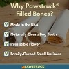 Pawstruck Small 3" Filled Dog Bones - Peanut Butter, Cheese & Bacon, or Beef Flavor - Made in USA Long Lasting Stuffed Femur Chew Treat - image 2 of 4