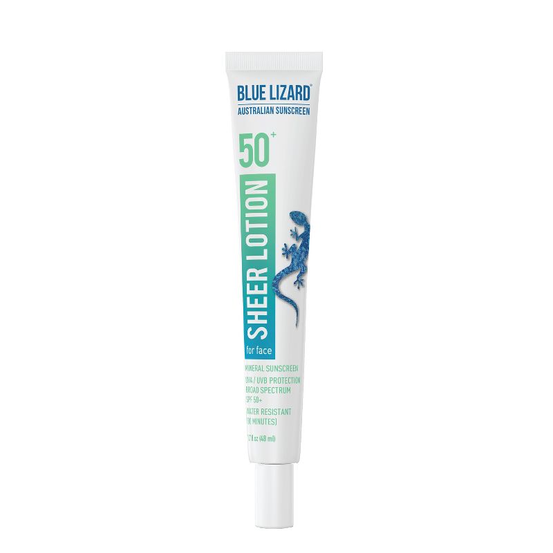 Blue Lizard Face Sunscreen Sheer Mineral Lotion - SPF 50+ - 1.7 oz, 1 of 11