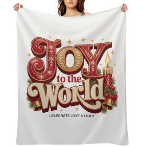 FIONECA Flannel Blanket - Luxuriously Cozy, Christmas Tree Motif For Christmas, 2028 New Year Warmth, Perfect For Living Room Decoration - 40"¡Á50" - 1 of 1