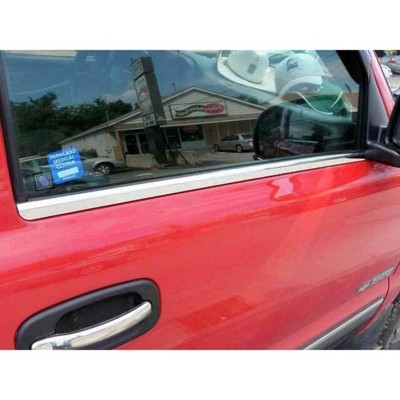 QAA is Compatible with 1999-2006 Chevrolet Silverado 2 Piece Stainless Window Sill Trim Set WS39181