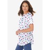 Woman Within Plus Size Notch-Neck Pocket Tee - 4 of 4