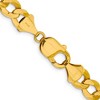 Black Bow Jewelry Mens 9.25mm 14K Yellow Gold Solid Lightweight Flat Curb Chain Bracelet - 3 of 4
