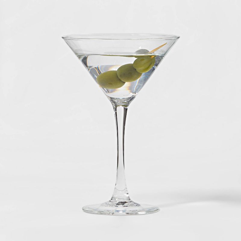 7.6oz 4pk Glass Modern Martini Glasses - Threshold&#8482;, 3 of 6
