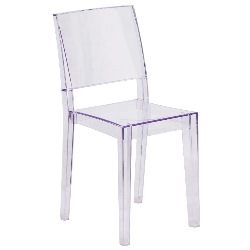 Emma and Oliver Transparent Stacking Side Chair, 1 of 11