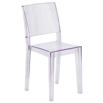 Emma and Oliver Transparent Stacking Side Chair