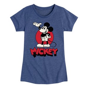Girls' - Disney - Mickey Heritage Fitted Short Sleeve Graphic T-Shirt - 1 of 4