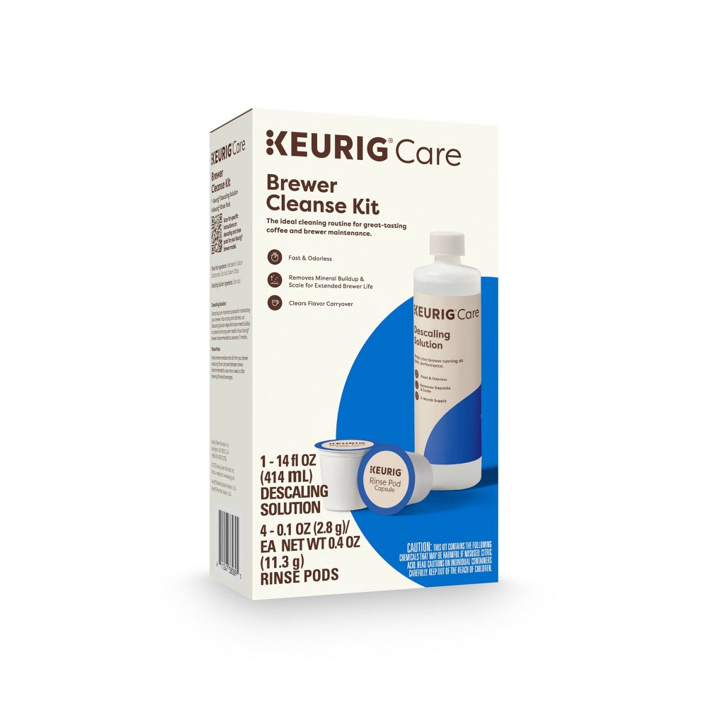 Keurig Brewer Cleanse Kit: Descaling Solution & Cleaner for Coffee Maker Maintenance