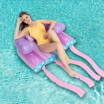 Syncfun Inflatable Pool Float Water Lounge for Summer Beach Swimming Floaty Party Toys Jellyfish Lounge Raft for Kids Adults
