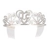 Elope Birthday "50" Silver Spakle Tiara Adult Crown - 2 of 4
