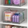 4 Piece Bath Storage Clear Plastic Modular Storage System 10.63" x 7.04" x 10.33" - 2 of 4