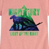 Girls' - How to Train Your Dragon - Night Fury Light Up The Night Fitted Short Sleeve Graphic T-Shirt - 2 of 4