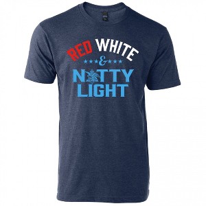 Mens Natural Light Red White and Natty Light T-Shirt - 1 of 2