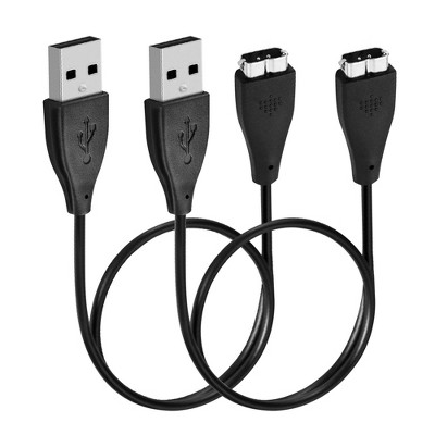 Insten 2 Pack Fitbit Charge HR USB Charging Cable, USB Replacement Charging Cable Cord, 9.5 In