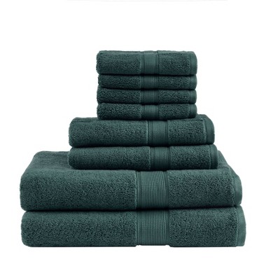 dark green towels