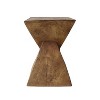 MOEPISY Patio End Table Hand Painted Natural - 2 of 4
