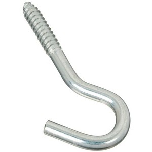 National Hardware Zinc-Plated Silver Steel 4-7/8 in. L Screw Hook 150 lb 1 pk (Case of 10) - 1 of 1