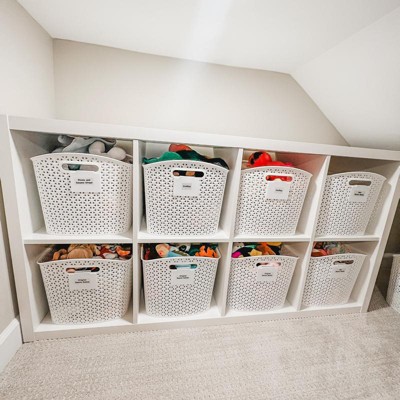 Y-weave Half Medium Decorative Storage Basket White - Brightroom™ : Target