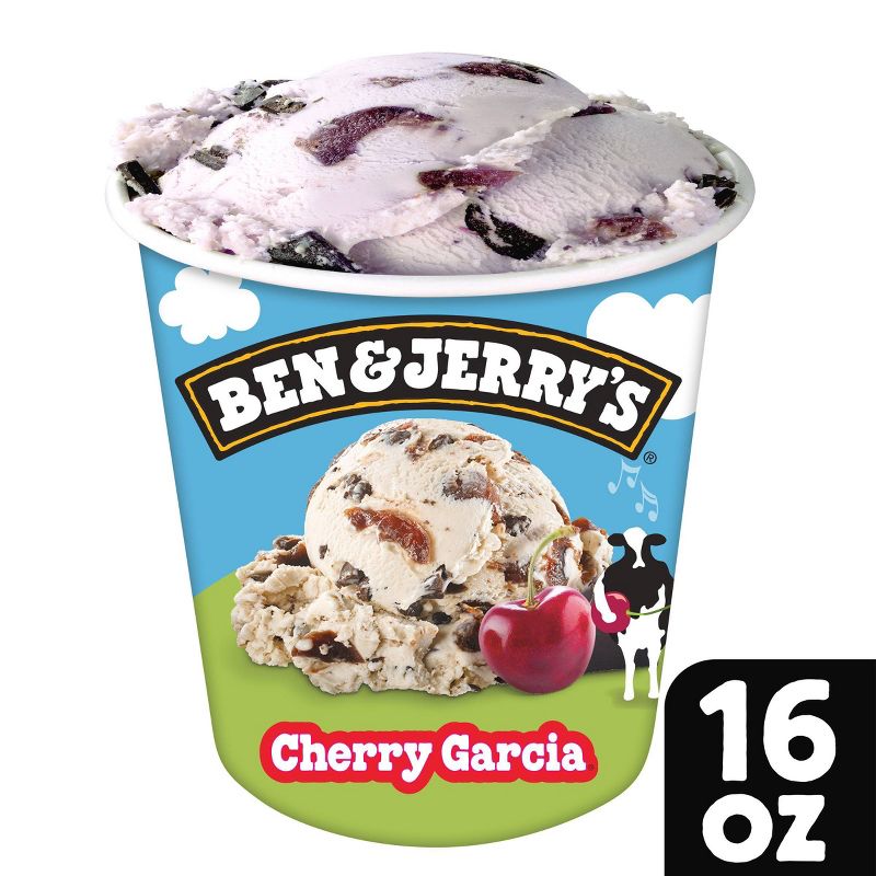 Ben & Jerry's Cherry Garcia Ice Cream - 16oz, 1 of 8