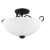 Livex Lighting Heritage 2 - Light Semi-Flush Mount in  Black - 2 of 4