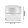 Unique Bargains Transparent Cream Glass Bottle for Bathroom 1 Pc - 4 of 4