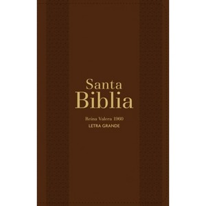 Biblia Rvr 1960 Letra Grande Tamaño Manual Marrón Con Cierre E Índice (Bible Rvr 1960 Large Print Handsize Leatherlike Brown Indexed with Zipper - 1 of 1