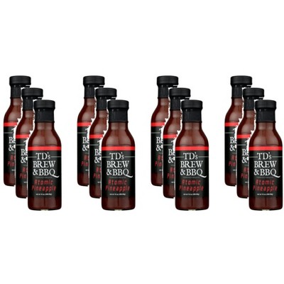 TD’s Brew & BBQ Sauce Atomic Pineapple - Case of 12 - 14 OZ