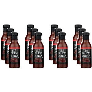 TD’s Brew & BBQ Sauce Atomic Pineapple - Case of 12 - 14 OZ - 1 of 2