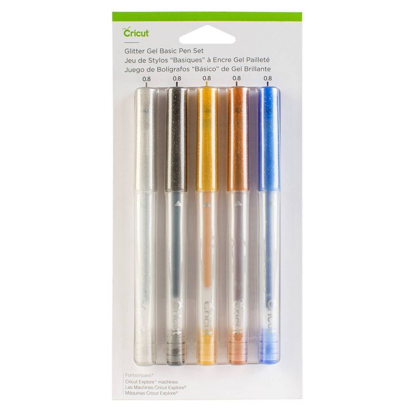 Cricut 5pc Glitter Gel Pens Basics, 1 of 5