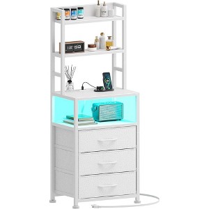 Gericco TV Stand with Fabric Drawer - Entertainment Center and Industrial TV Console Table - 1 of 1