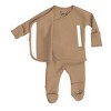 Bonsie Skin to Skin Babywear - Footie - Mocha - 2 of 4