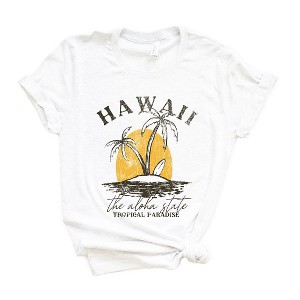 Simply Sage Market Women's Hawaii Tropical Paradise Short Sleeve Graphic Tee - 1 of 4