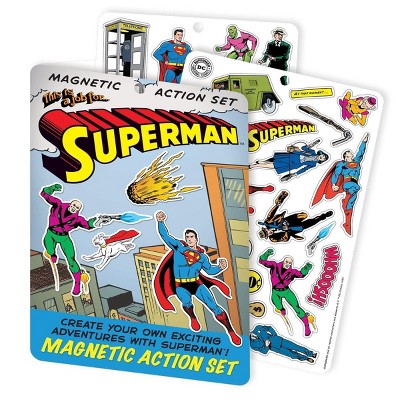 DC Collectibles Superman Magnetic Action Set, 2 Sheets