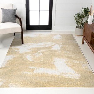 JONATHAN Y Petalo Abstract Two-Tone Modern Area Rug - 1 of 4