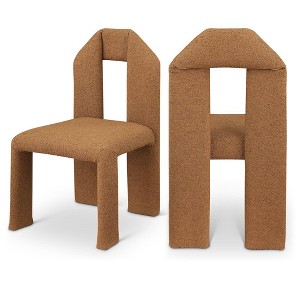 Meridian Furniture,Bennett Boucle Fabric Dining Chair, Set of 2 - 1 of 4