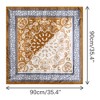 Elerevyo Women's Satin Large Paisley Contrast Color Silk Square Scarf Head Wrap Bandanas 35.4" X 35.4" - 3 of 4