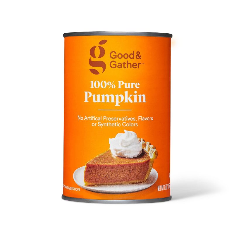 100% Pure Pumpkin - 15oz - Good & Gather™, 1 of 12