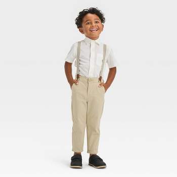 OshKosh B'gosh Toddler Boys' Suspender Chino Pants - Khaki