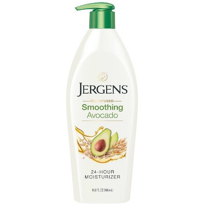 Jergens Smoothing Avocado Body Lotion, Oil-Infused with Avocado Oil and Oat Extract - 16.8 fl oz