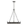 Savoy House Tripoli 5 - Light Chandelier in  Mottled Zinc/Gray Rattan - 2 of 4