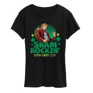 Women's - Marvel - Shamrockin Starlord St. Patricks Day Short Sleeve Graphic T-Shirt - 1 of 4
