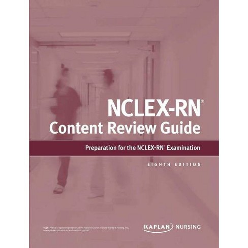 Nclex Rn Content Review Guide Kaplan Test Prep 8th Edition Paperback Target