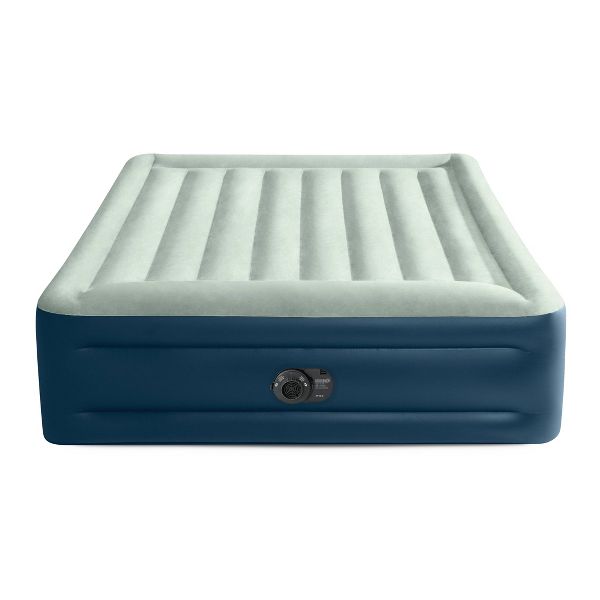 ONLY .99 (regularly )  Intex Elevated 18″ Pillow Rest Queen Air Mattress with Internal Pump