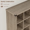 9 Cube Storage Organizer Bookshelf, 4 Tier Farmhouse Horizontal Bookcase, 37.4 Inch Wood Storage Bookcase for Entryway, Living Room - 4 of 4
