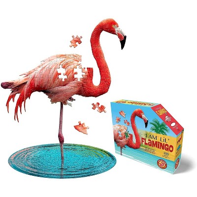 Madd Capp I AM Lil Flamingo 100 Piece Animal-Shaped Jigsaw Puzzle