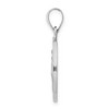 Black Bow Jewelry 14k White Gold Hollow Round Miraculous Medal Pendant, 18mm (11/16 In.) - 2 of 4