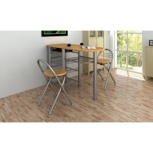 Kitchen/Breakfast Bar/Table and Chairs Set Wood - 1 of 4